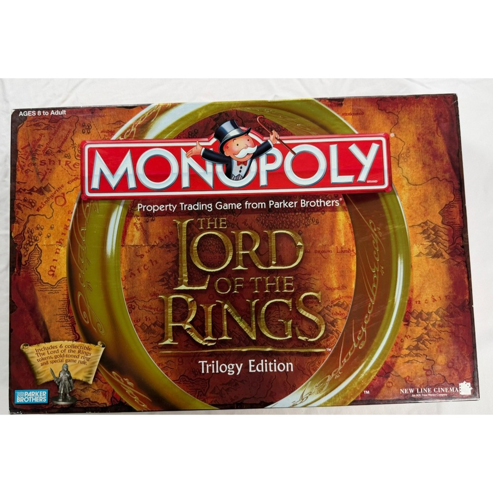 2003 Monopoly Lord of the Rings Trilogy Edition LOTR Complete Unused